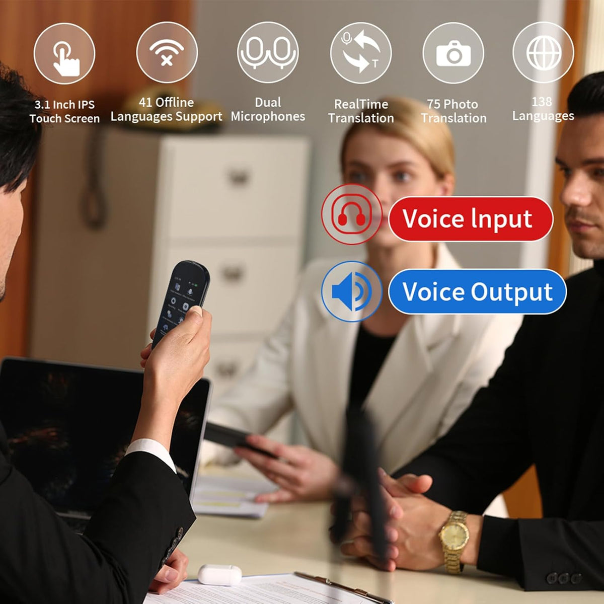 138 Languages Instant Translator Device K789209