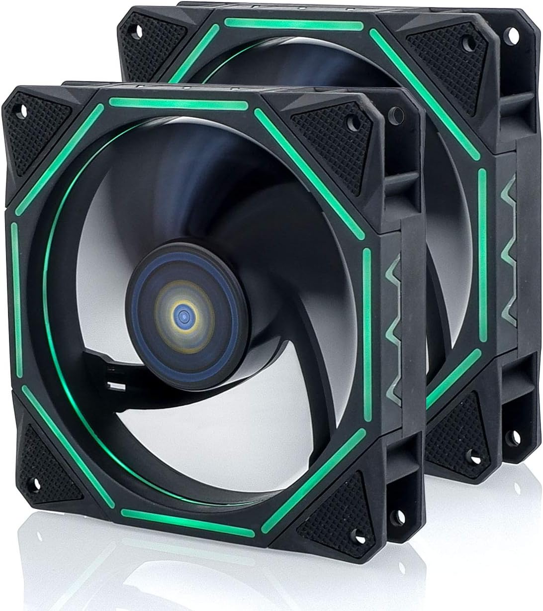 120mm RGB LED Case Fan 2Pack H9661