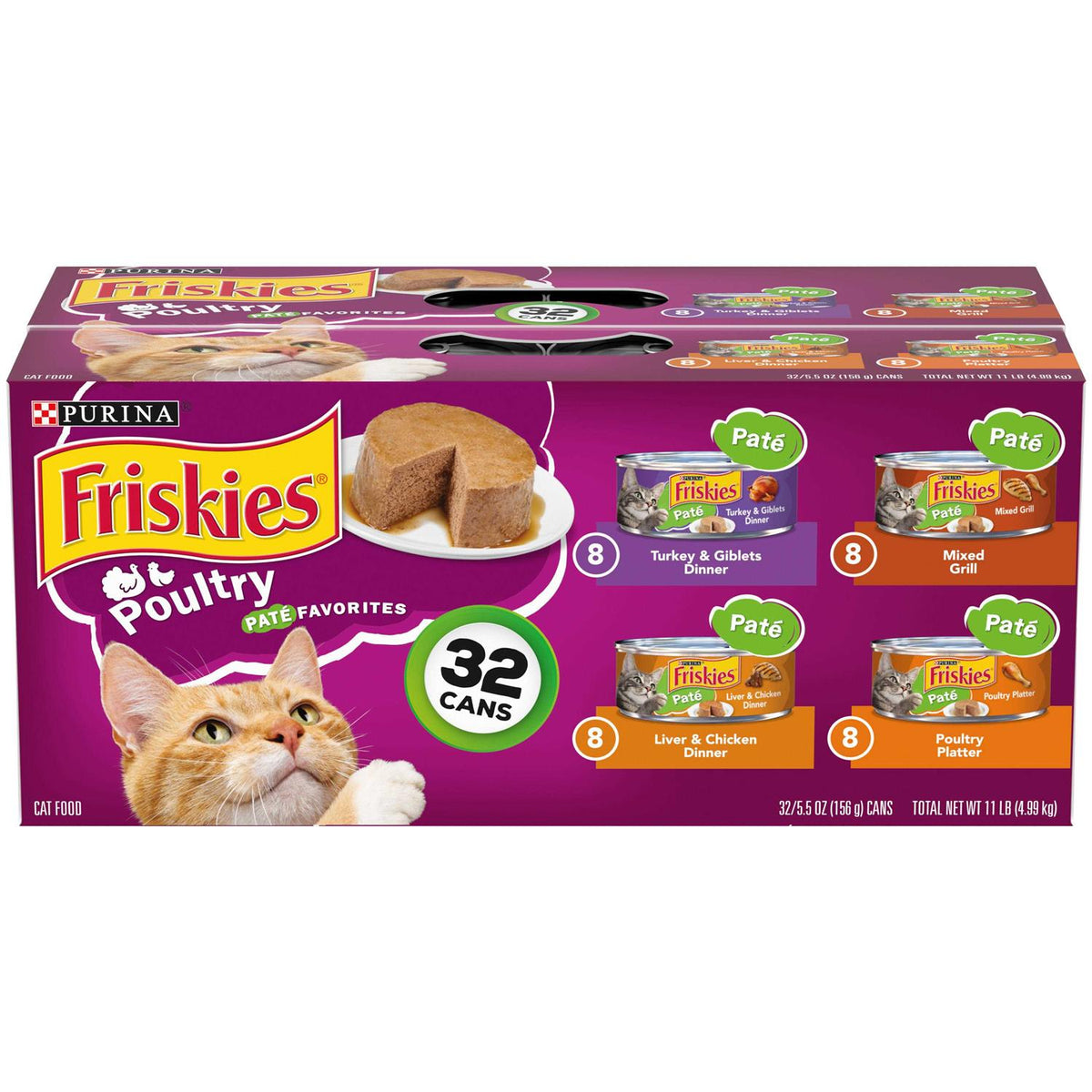 Poultry Favorites Pate Wet Cat Food Variety Pack T587554