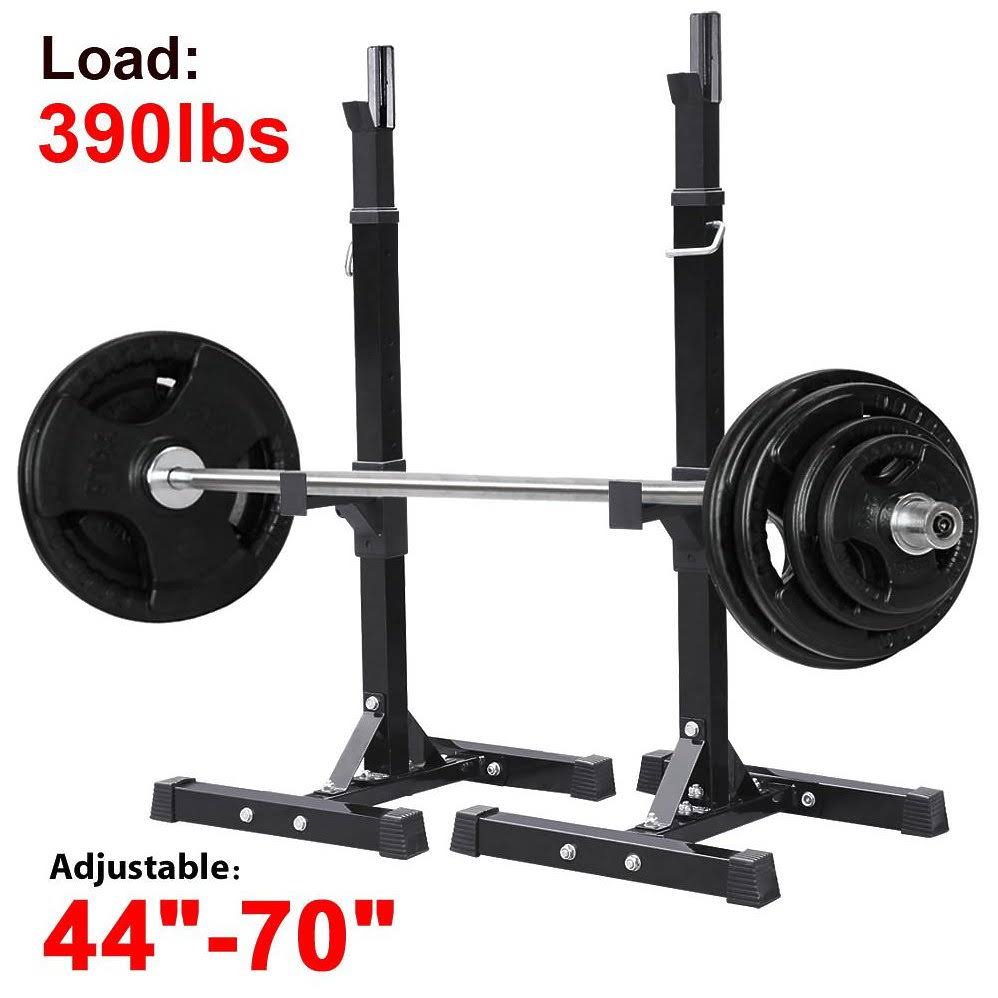 2pcs Adjustable Solid Steel Squat Stands V773