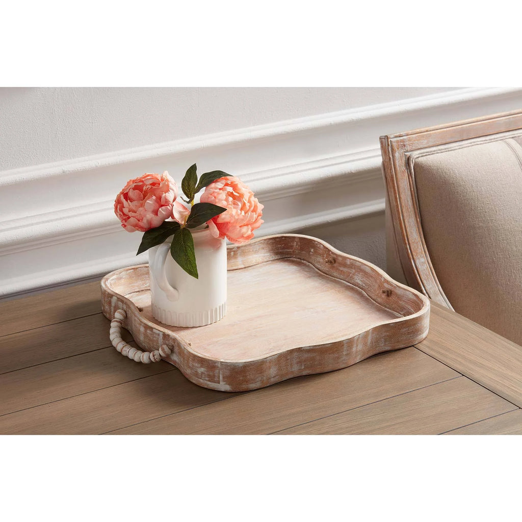 Scalloped Beaded Tray X943410