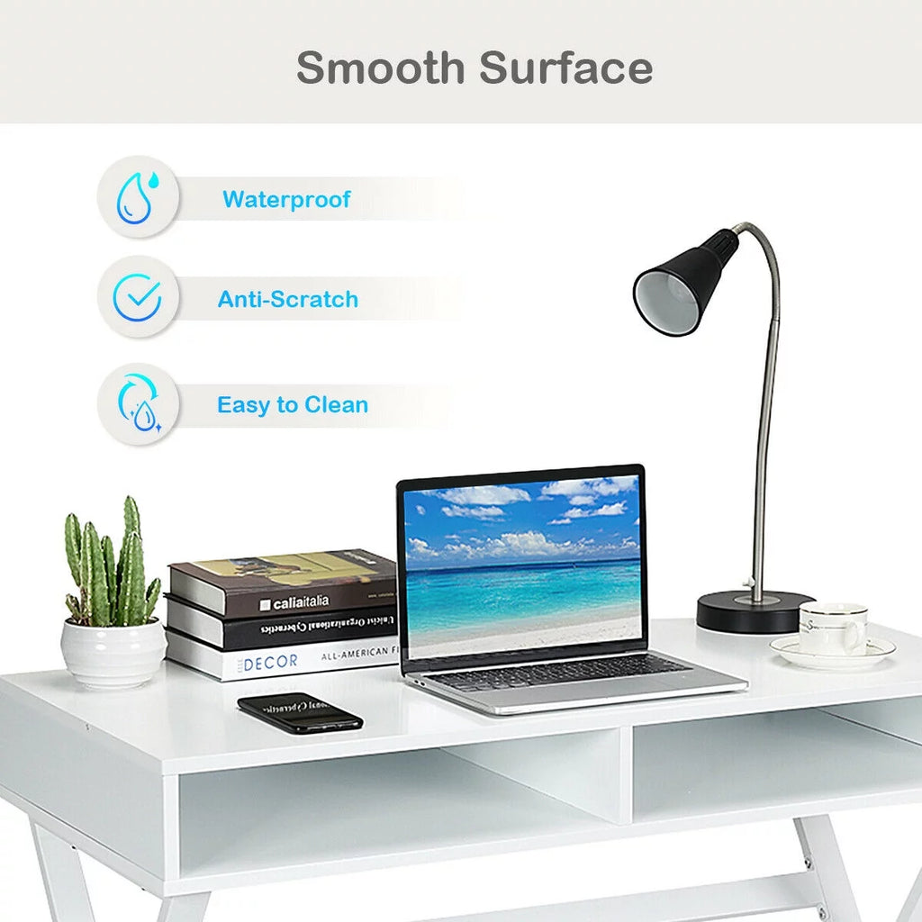 Modern Computer Desk Writing Desk Vanity Table with Storage W11936