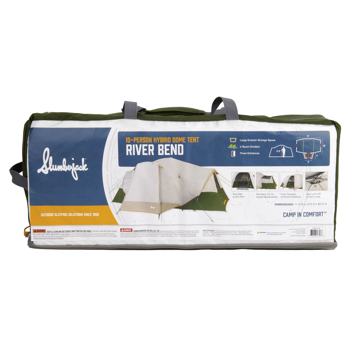 10-Person 3-Room Hybrid Dome Tent W242417
