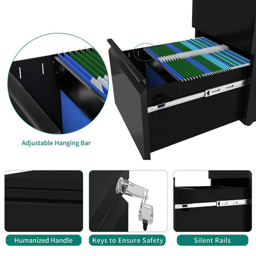 2 Drawer Locking Steel File Cabinet V45265