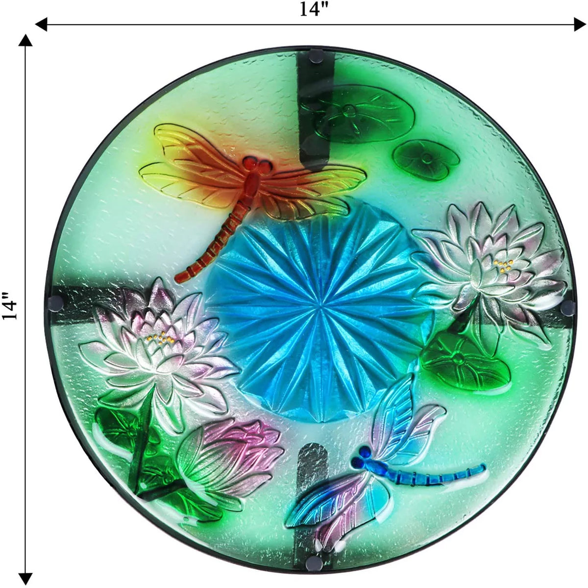 Round Glass Outdoor Side Table V4008
