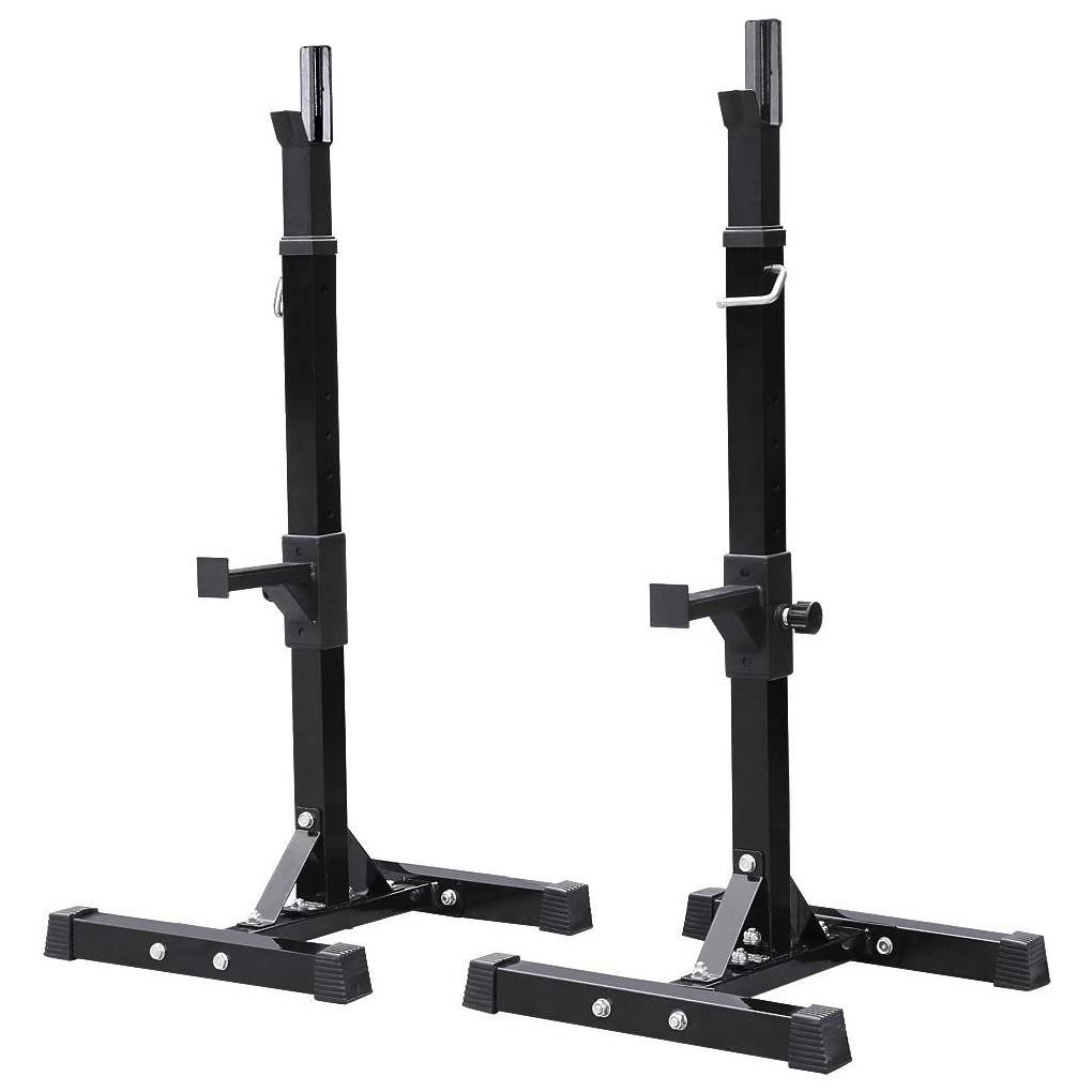 2pcs Adjustable Solid Steel Squat Stands V773