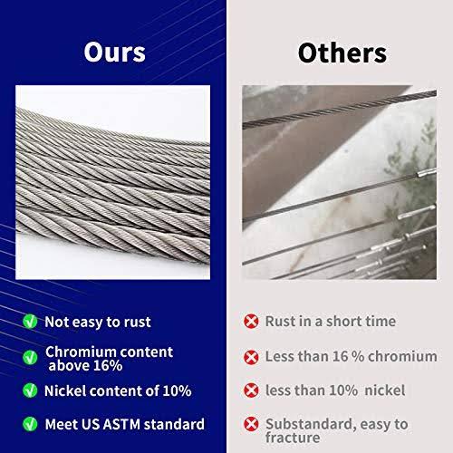 1/8' T316 Stainless Steel Cable Wire Rope K685302