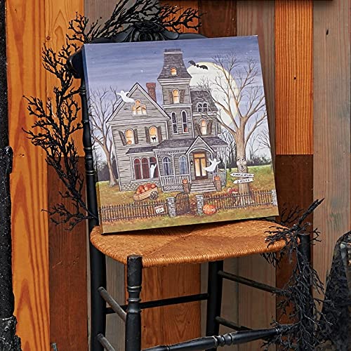 15.75" x 15.75" Light-Up Led Halloween Hanging Wall Art Tapestry C938391