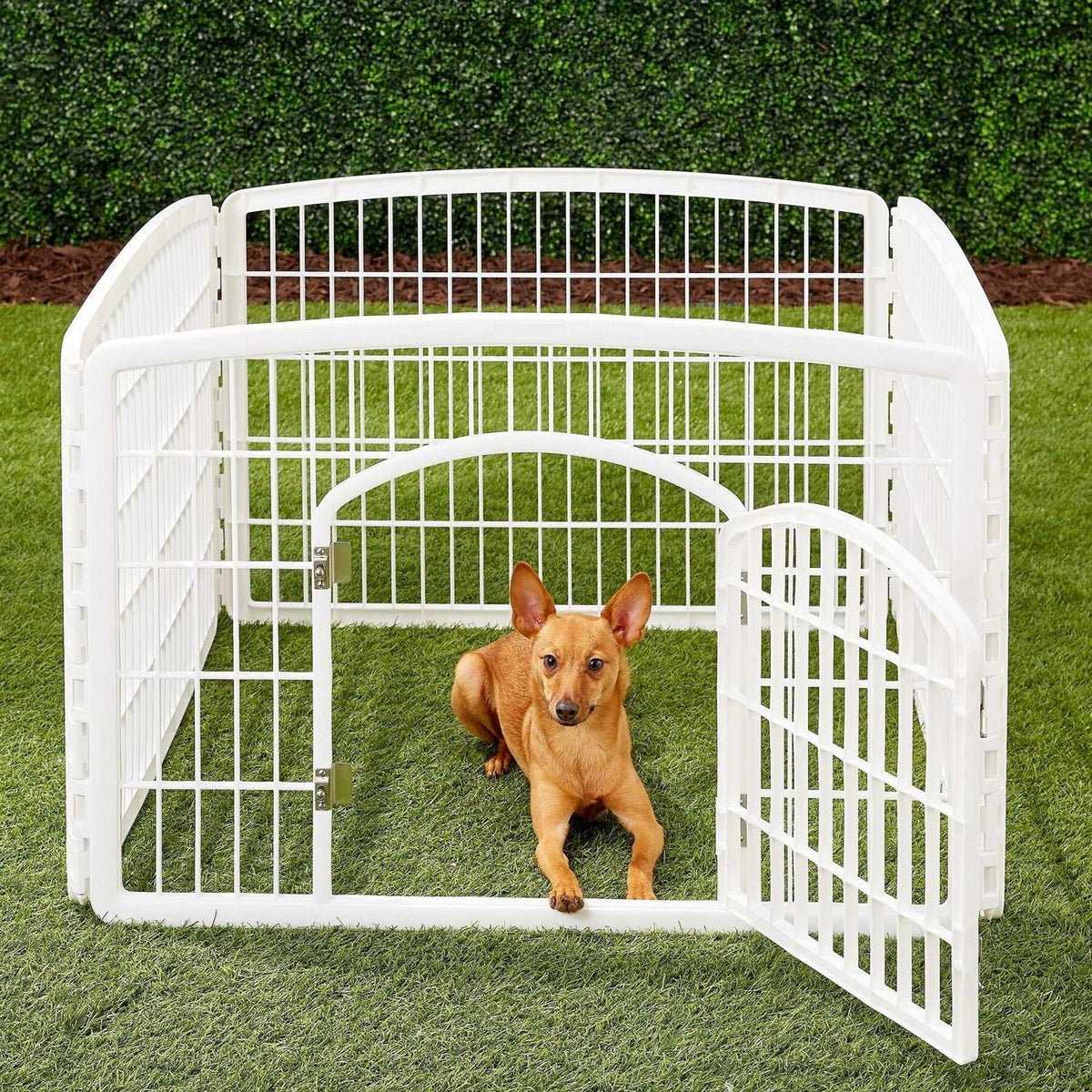 4-Panel Pet Playpen with Door B53425