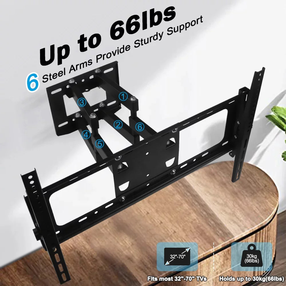 Full Motion TV Wall Mount Bracket 32 to 70 inch X687438