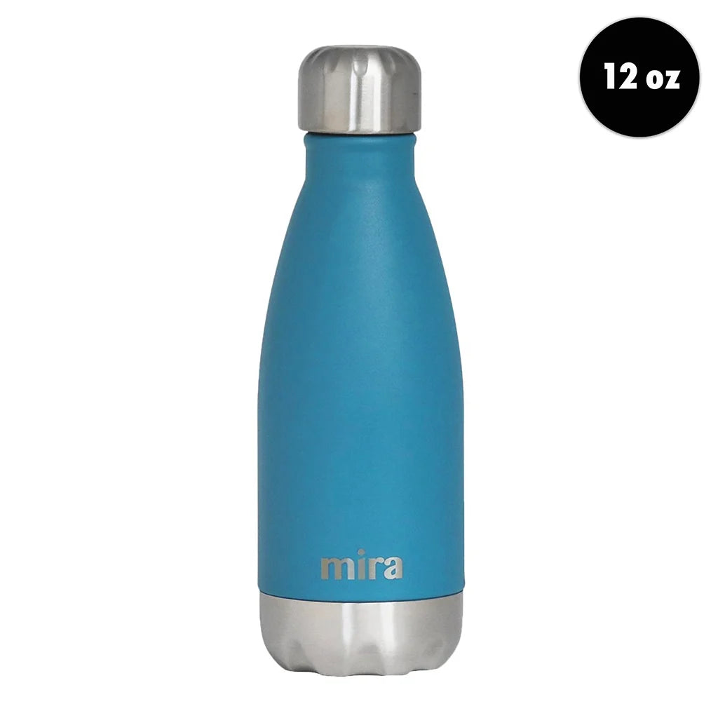 12 oz Hawaiian Blue Stainless Steel Vacuum Insulated Water Bottle Q51037