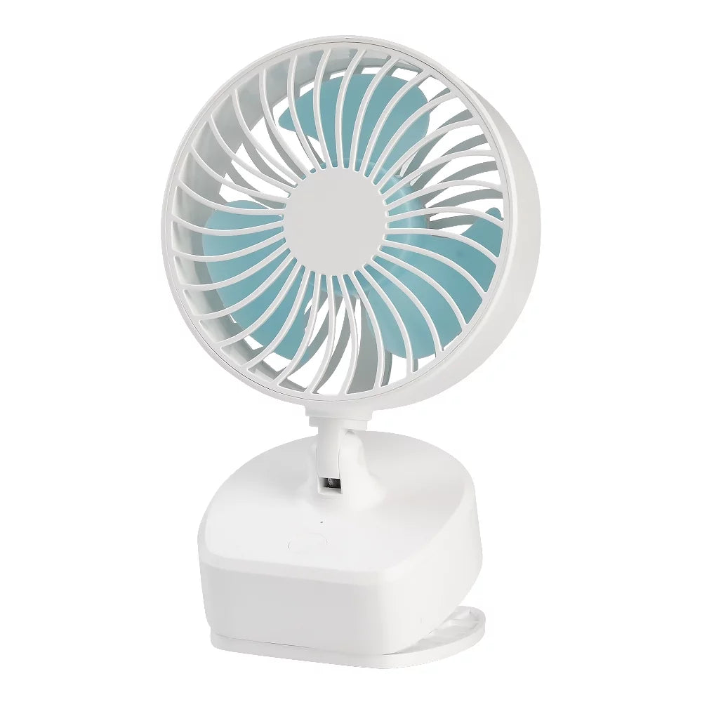 4 Inch Battery Operated Clip on Desk Fan White U842
