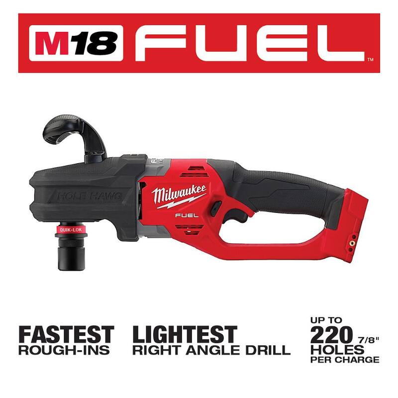 18-Volt Lithium-Ion Brushless Cordless 7/16 in. Right Angle Drill E449650