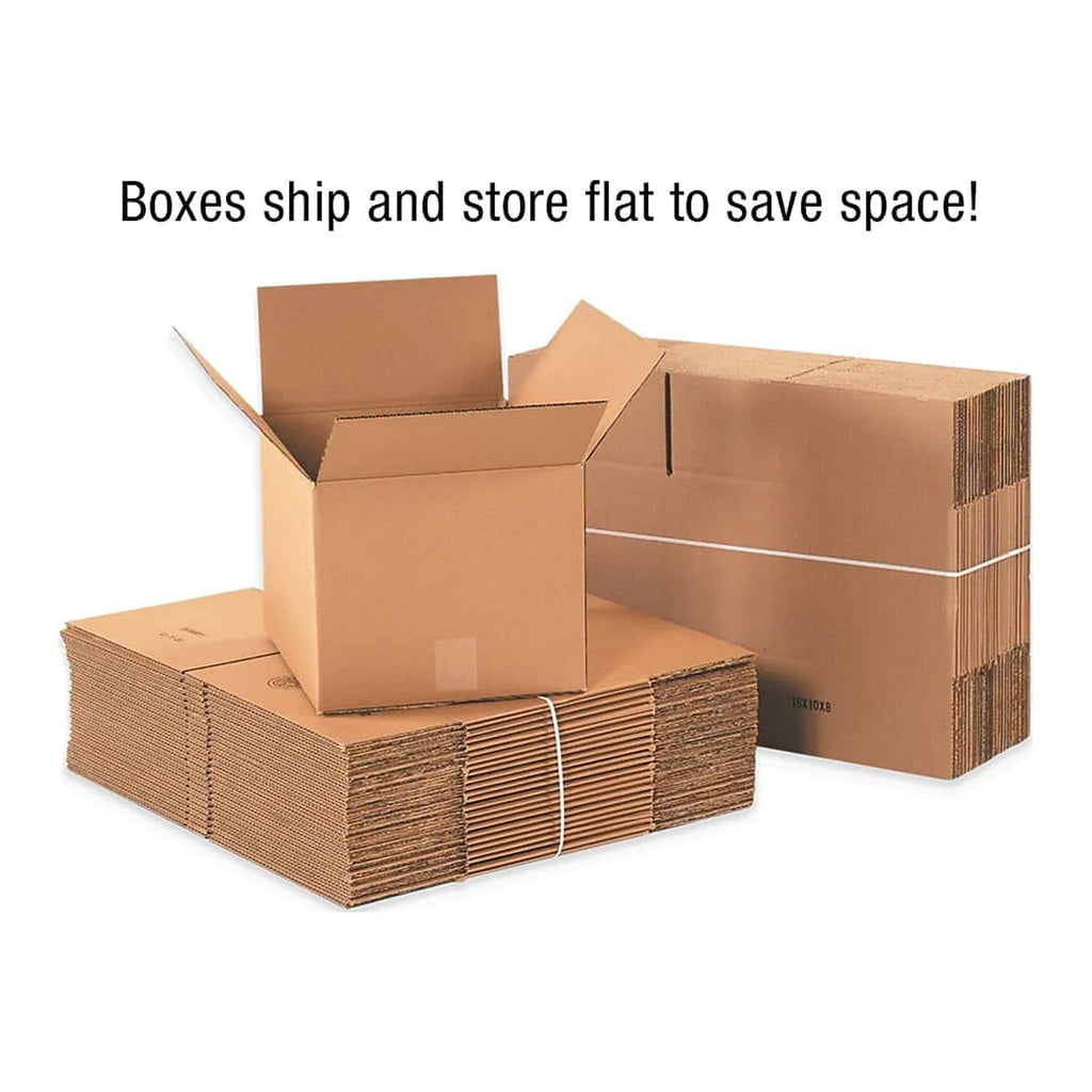 Tall Corrugated Boxes 5" x 5" x 50" Kraft 25/Bundle F282277