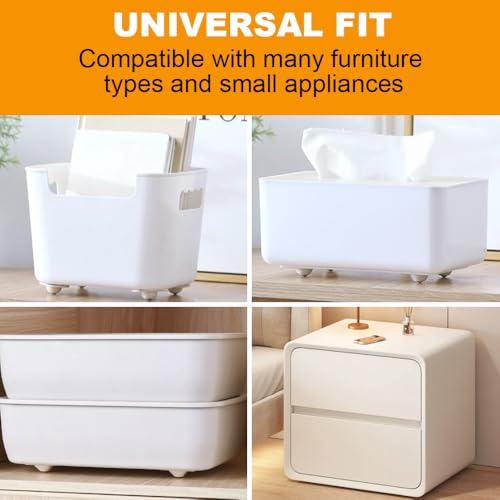 Stainless Steel Self Adhesive Caster Wheels Roller Wheels (8PC, One Size) A650308