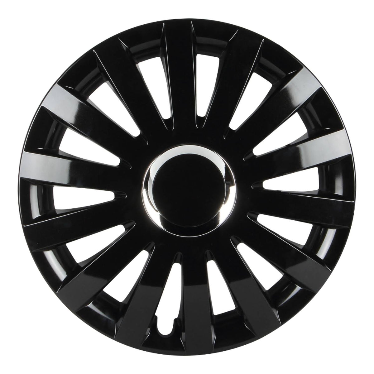 14" Gloss Black Wheel Cover, Pack of 4 P429