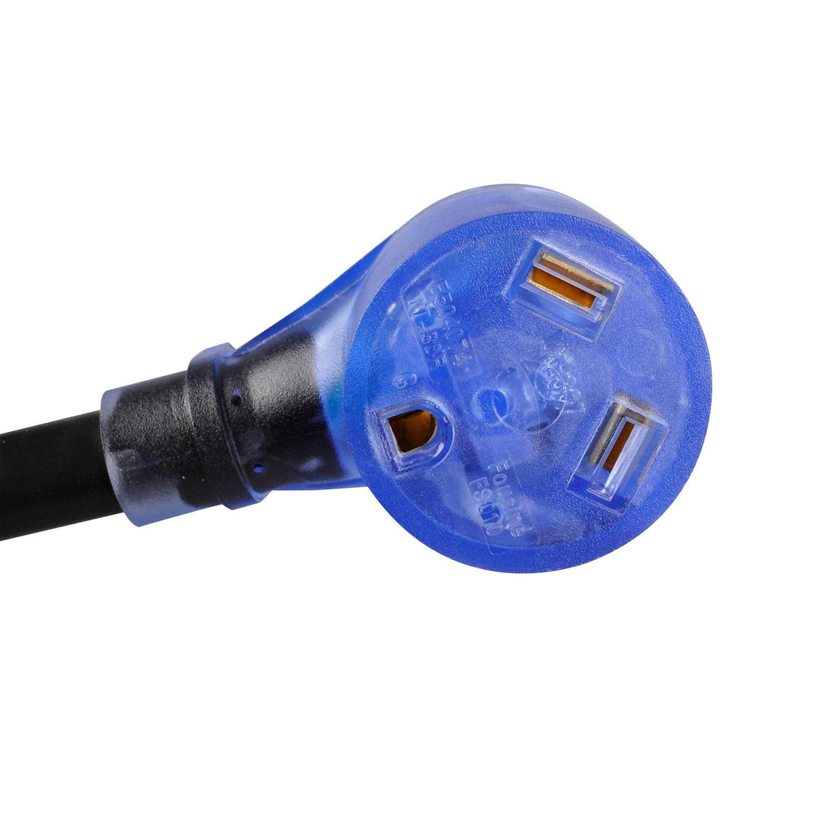10/3 STW 50 to 30-Amp Universal RV Adapter Extension Cord with Lighted End A347869