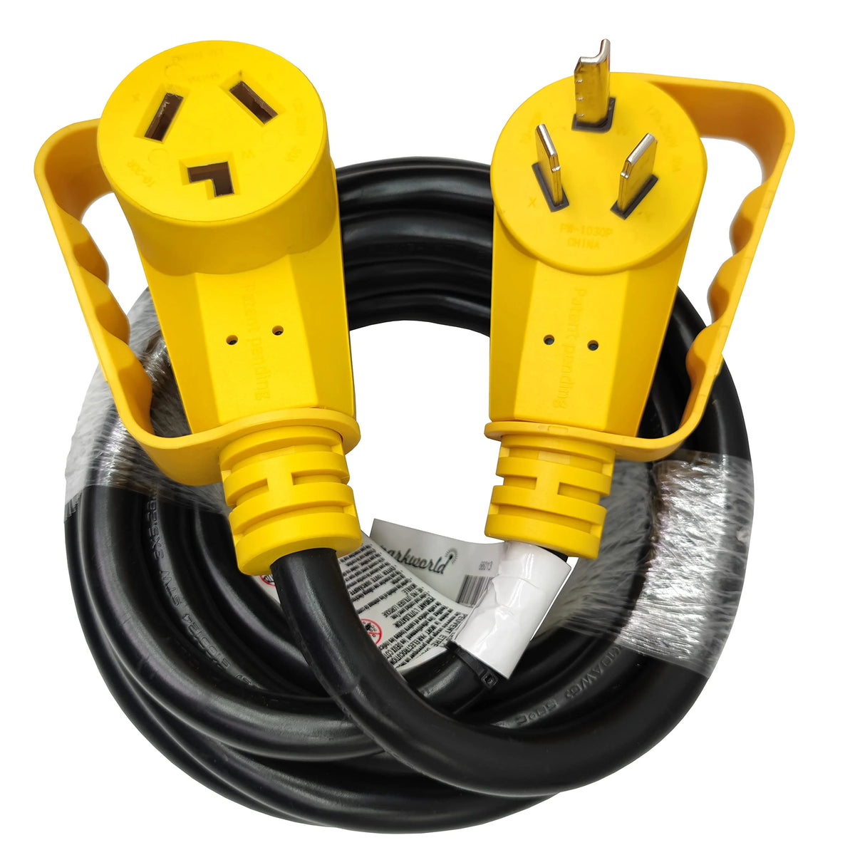 EV Extension Cord, Dryer 3-Prong NEMA 10-30 Extension Cord, 30A, 125V/250V, 7500W (15FT) K55758