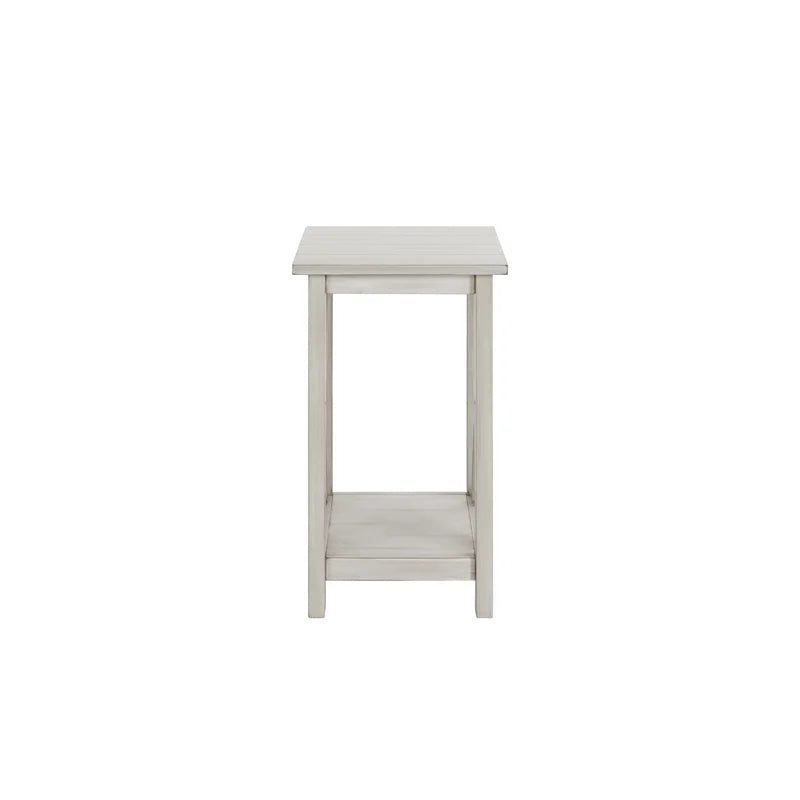Antique White Wood Side Table G29484