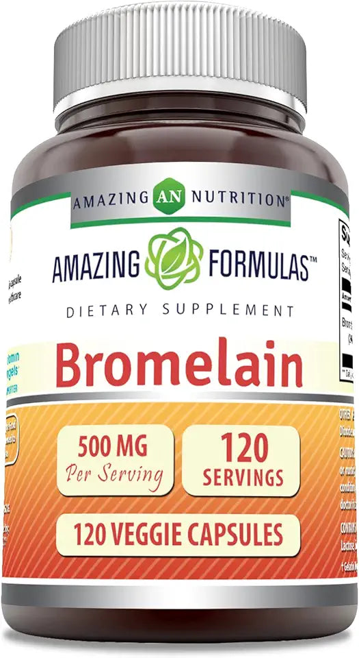 Bromelain Supplement 500 Mg 120 Veggie Capsules D78225