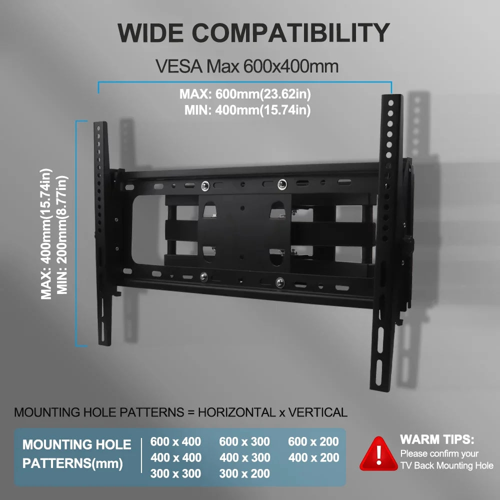 Full Motion TV Wall Mount Bracket 32 to 70 inch X687438