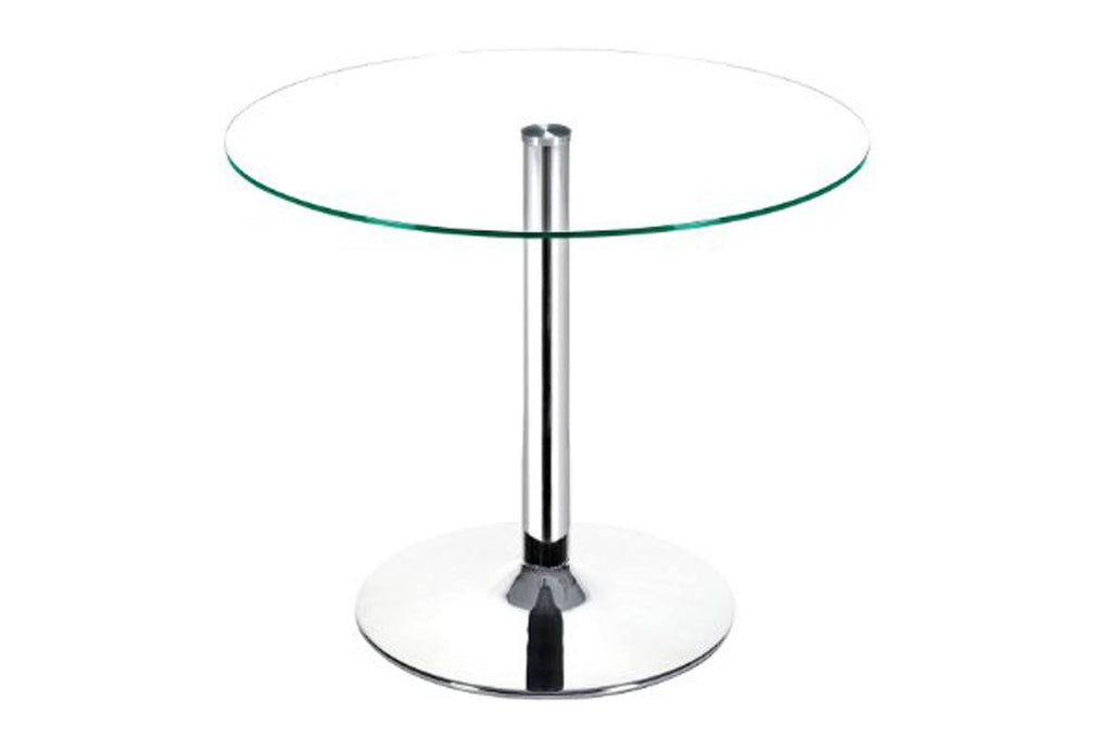 Chrome Clear Glass Dining Table F105774