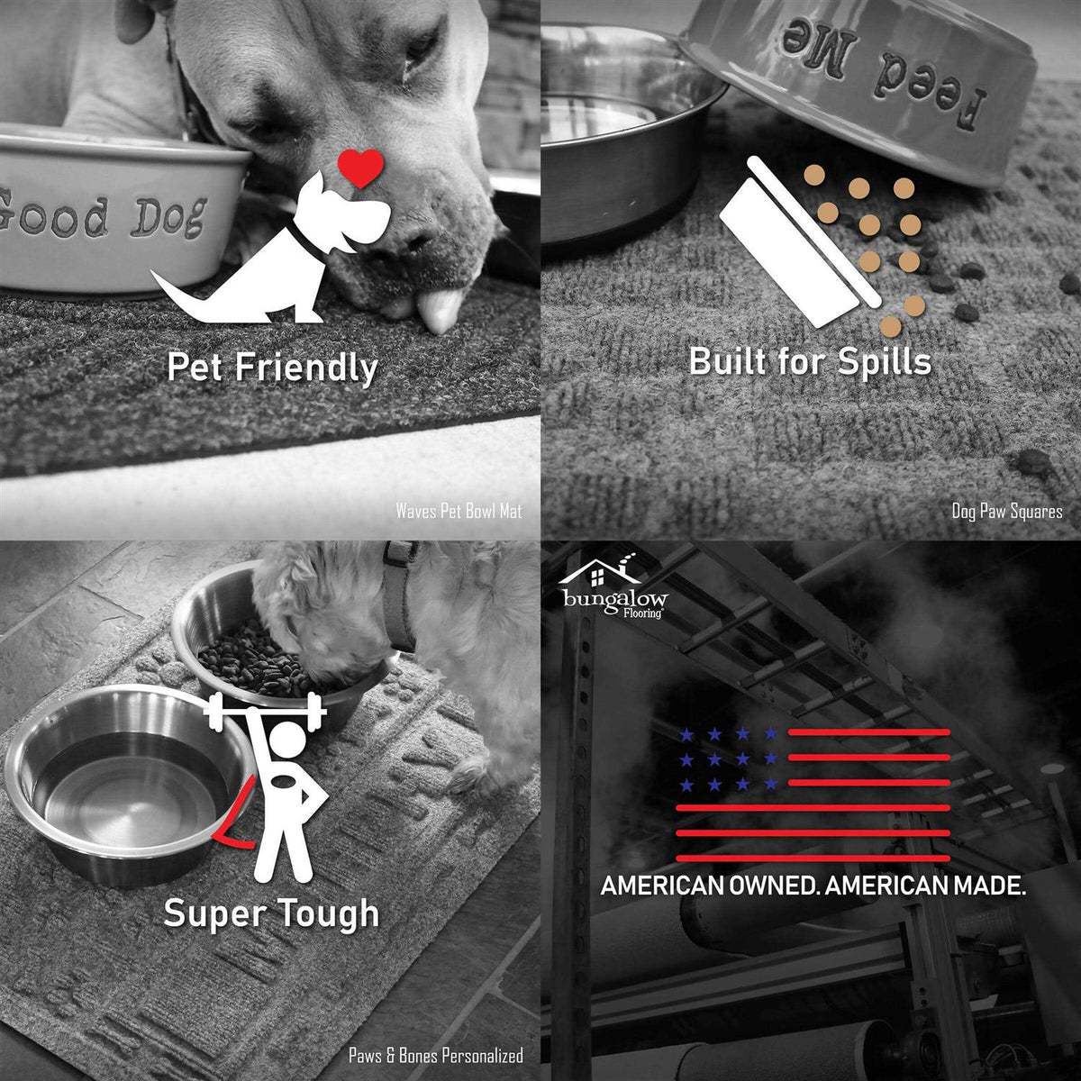 Dog Bone Dinner Mat A706