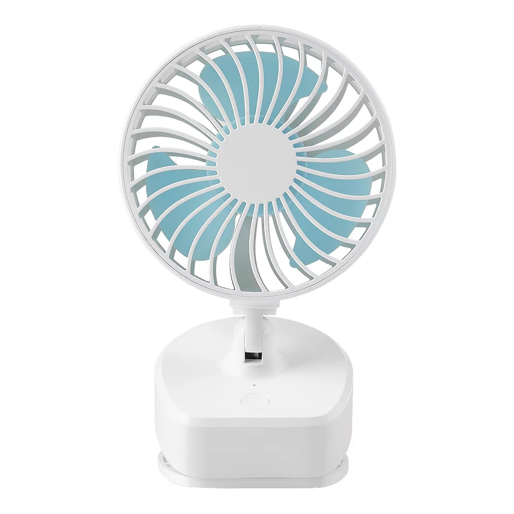 4 Inch Battery Operated Clip on Desk Fan White U842