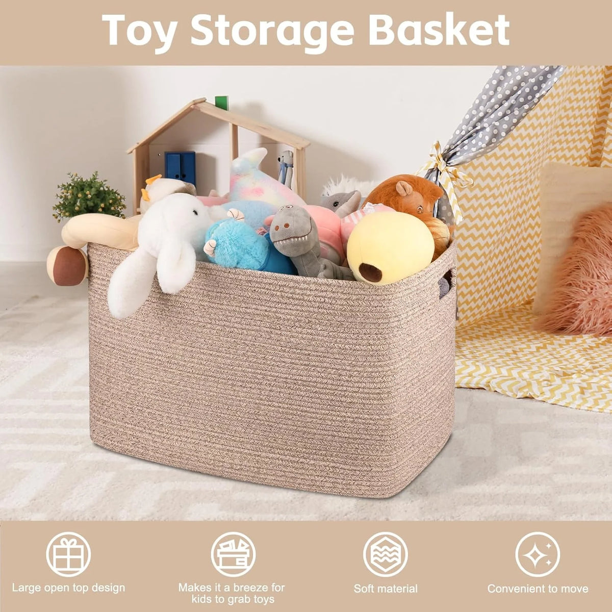 118L Cotton Rope Storage Basket S699