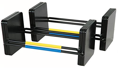 70-90 lb. Dumbbell Kit, Durable Steel Black Adjustable Dumbbell U10245