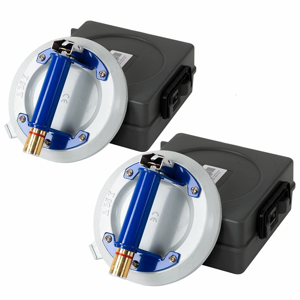 2 Pack 8 Glass Suction Cup with Metal Handle and Pump, Heavy Duty Glass Lifter L9975