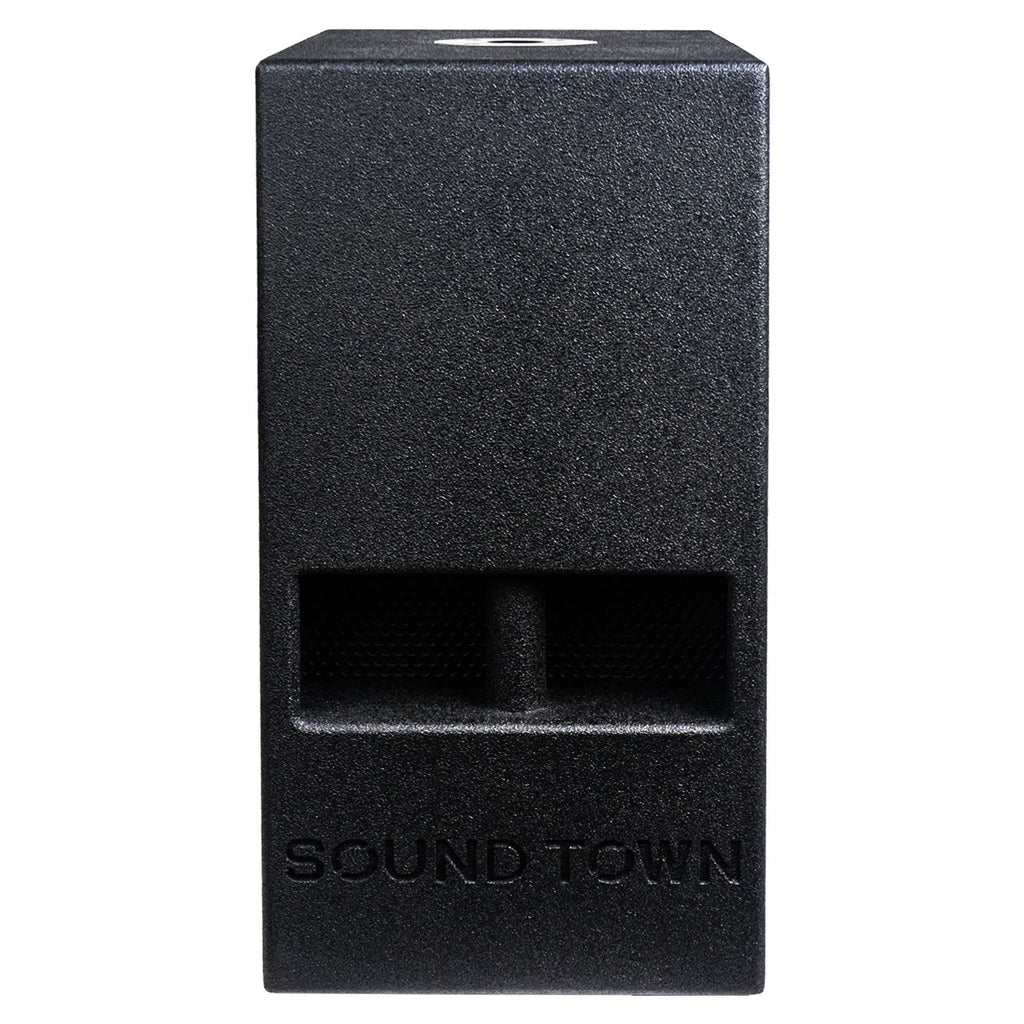 10” 600W Powered Subwoofer with Folded Horn Design, Black X980