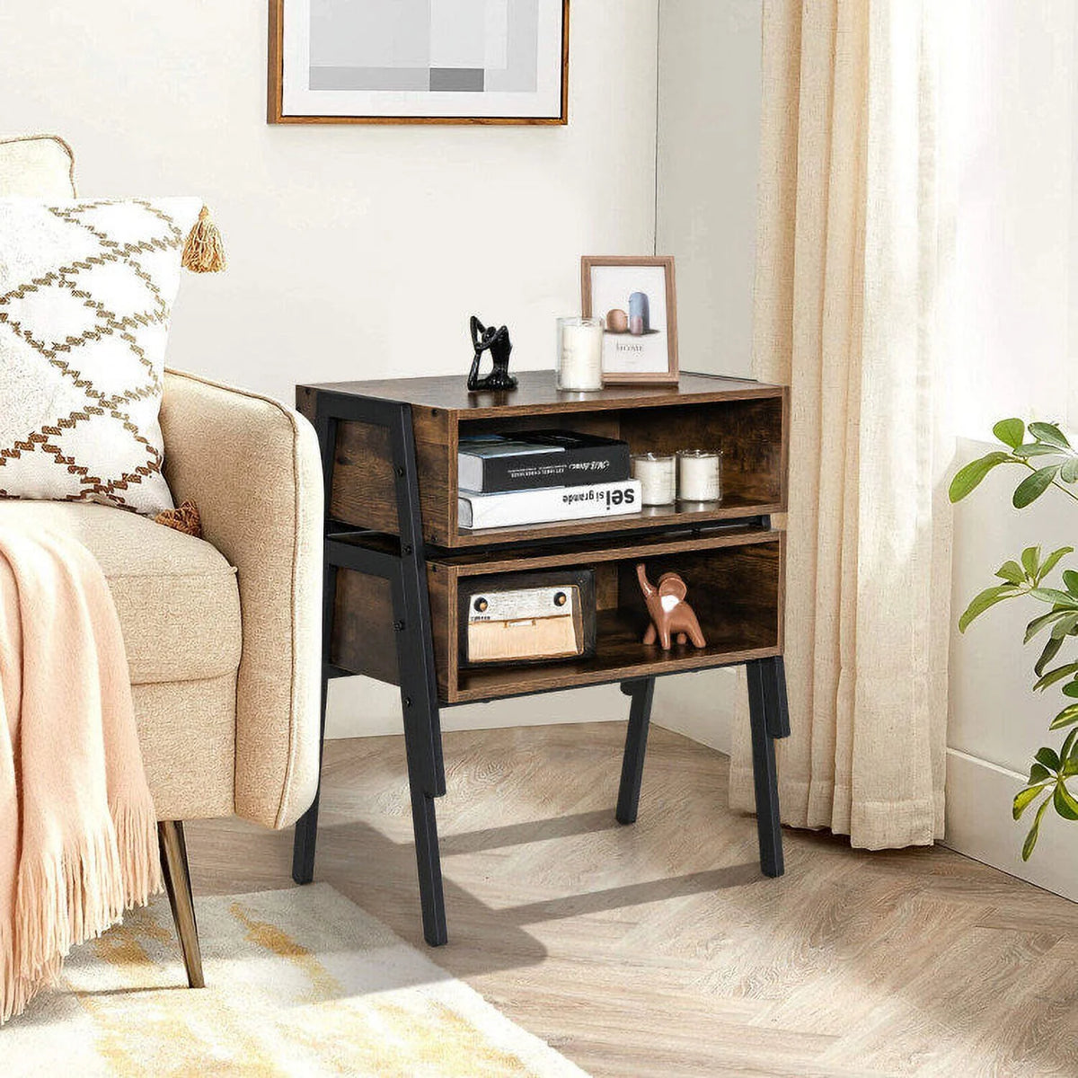 2 Pieces Stackable Night Stand G61558