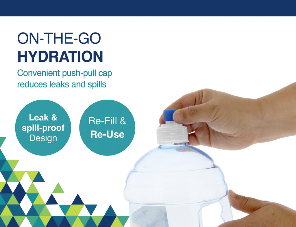 18 oz Clear BPA-Free Water Bottles 6 Pack T86028