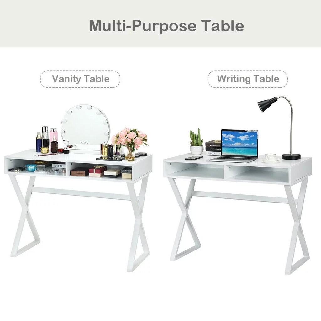 Modern Computer Desk Writing Desk Vanity Table with Storage W11936