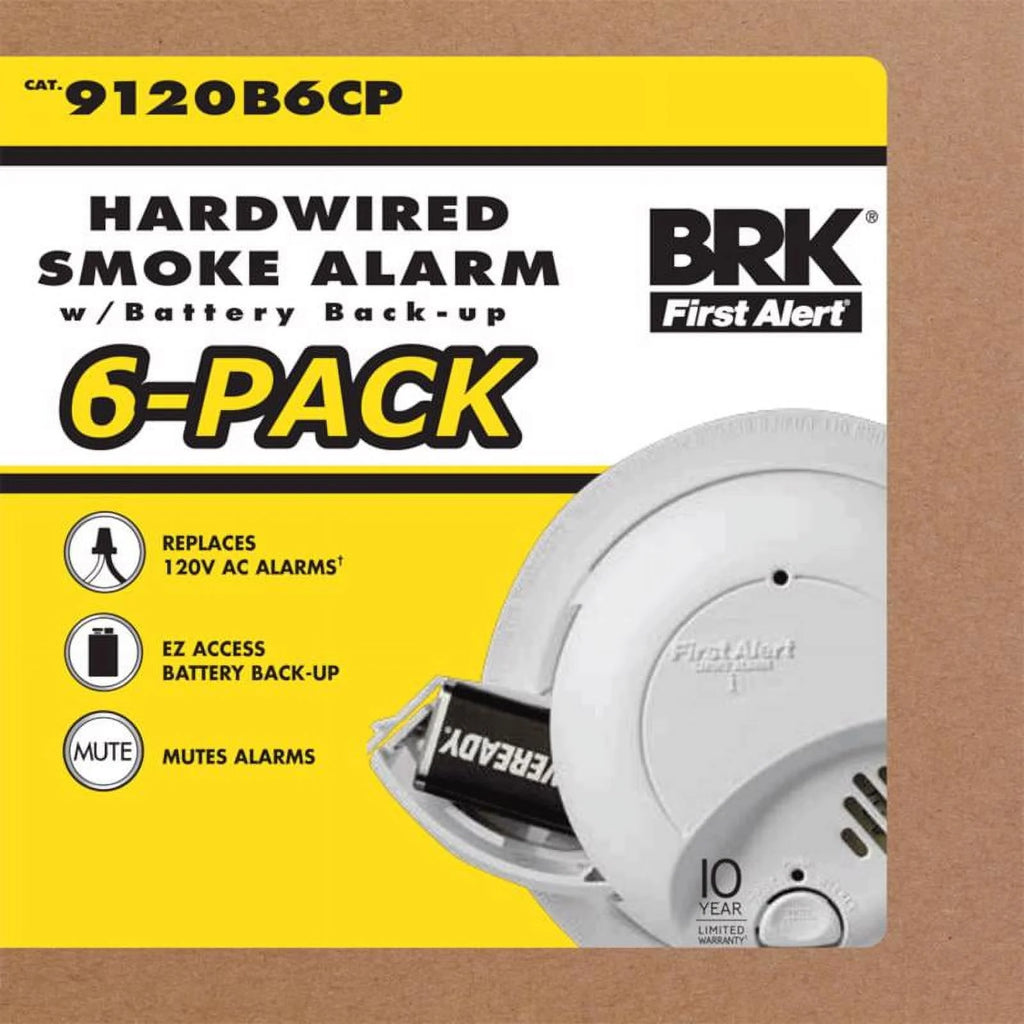 Hard-Wired Ionization Smoke Fire Detector with Battery Back-up R315788