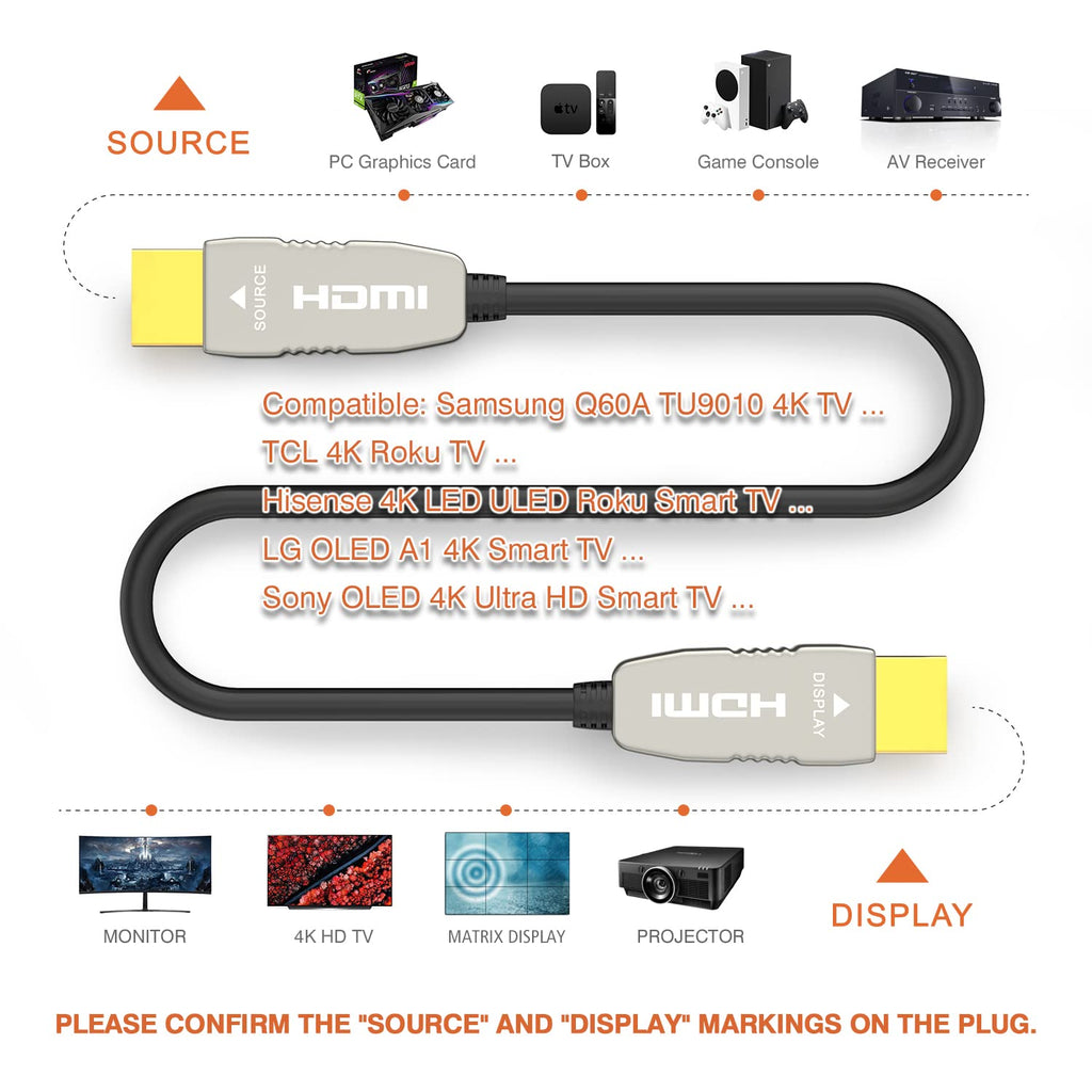 4K60HZ 33 feet Fiber HDMI Cable A87673