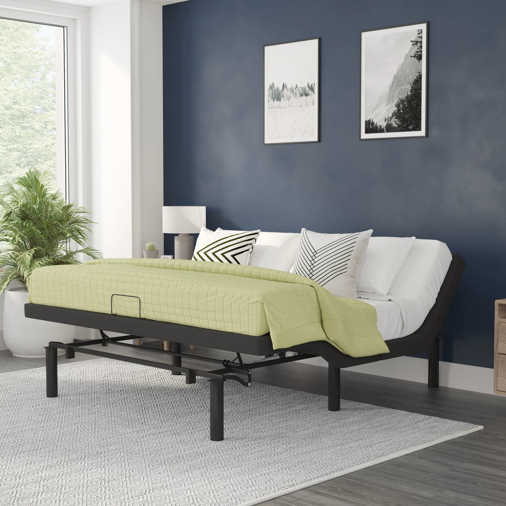 Black King Adjustable Bed Frame S435800