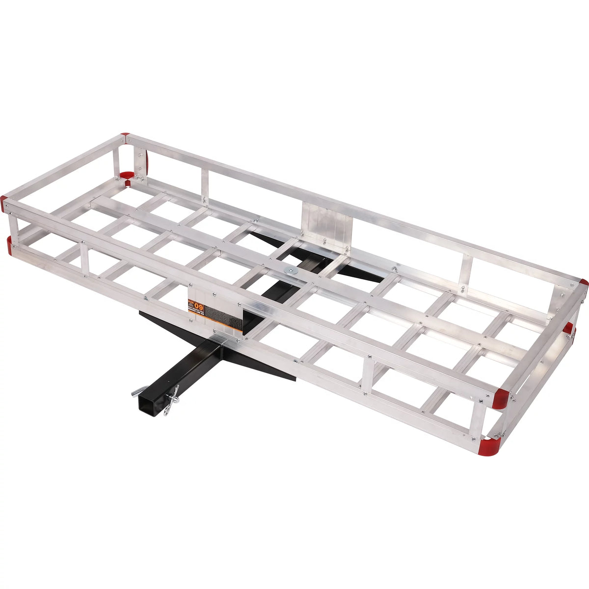 Aluminum Hitch Mounted Cargo Carrier with High Side Rails for 2" Receiver A362