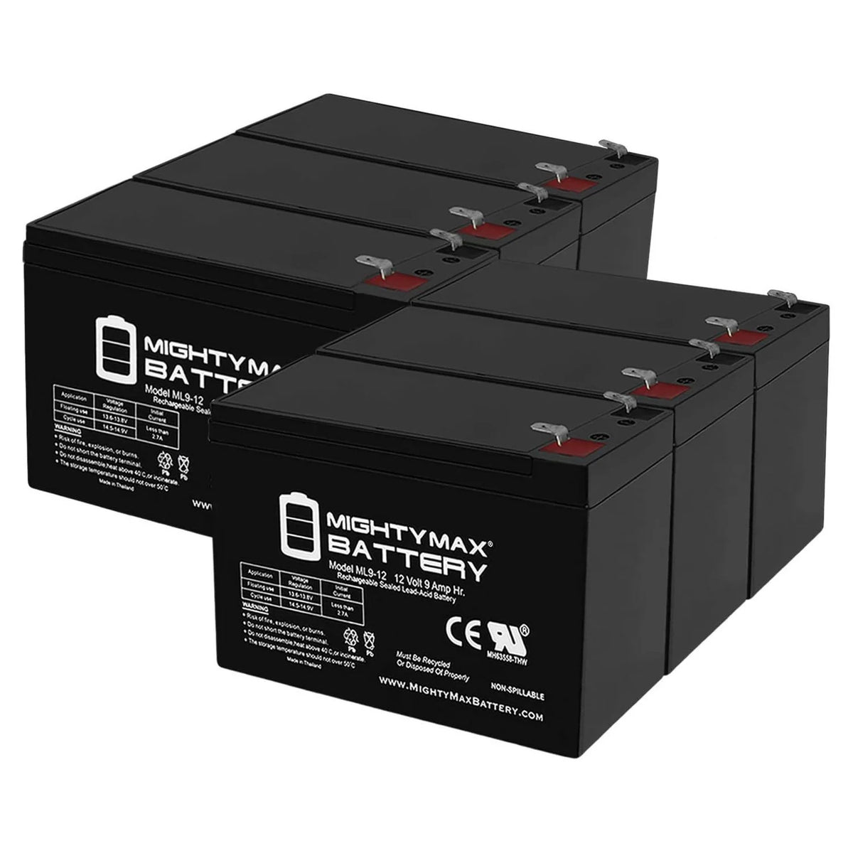 12V 9Ah SLA Battery P124
