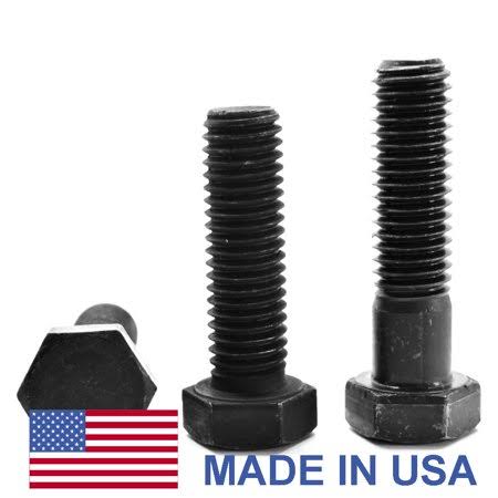 1 1/8 inch-7 x 8 inch Coarse Thread Grade 8 Hex Cap Screw Alloy Steel Black Oxide Pk 15 G34468