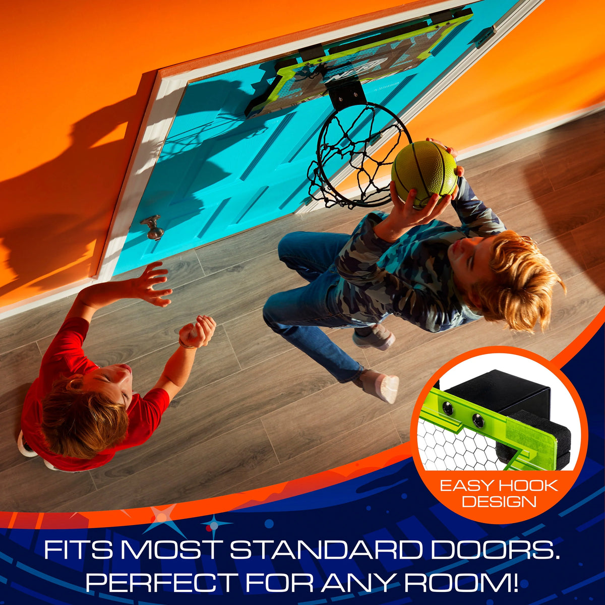 Over the Door Basketball Hoop with Mini Ball U9894