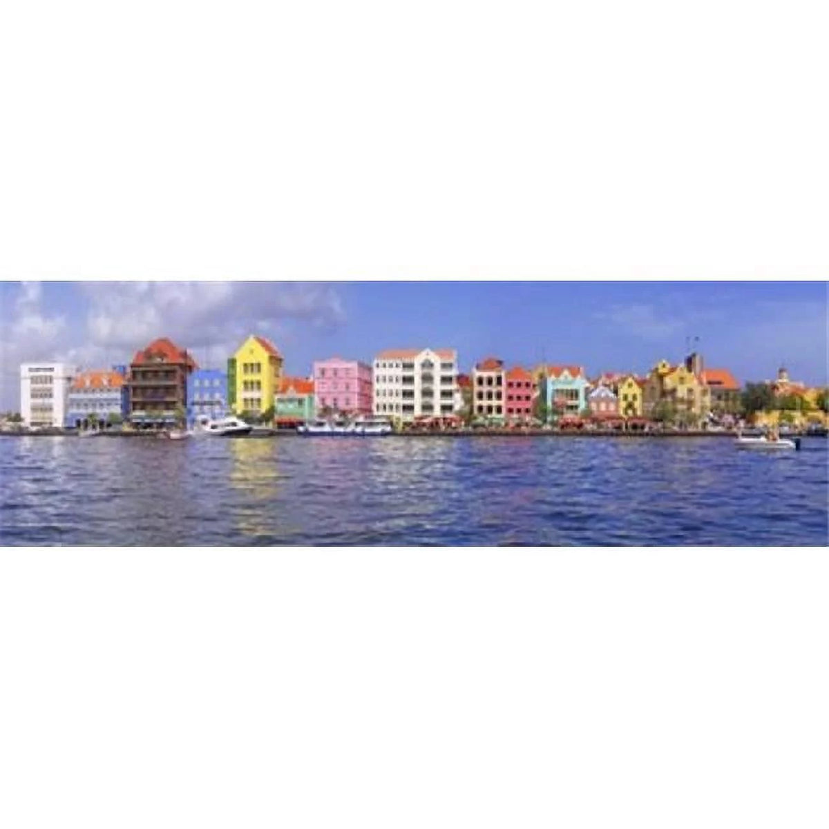 Buildings at the waterfront Willemstad Curacao Poster Print 36 x 12 F4613