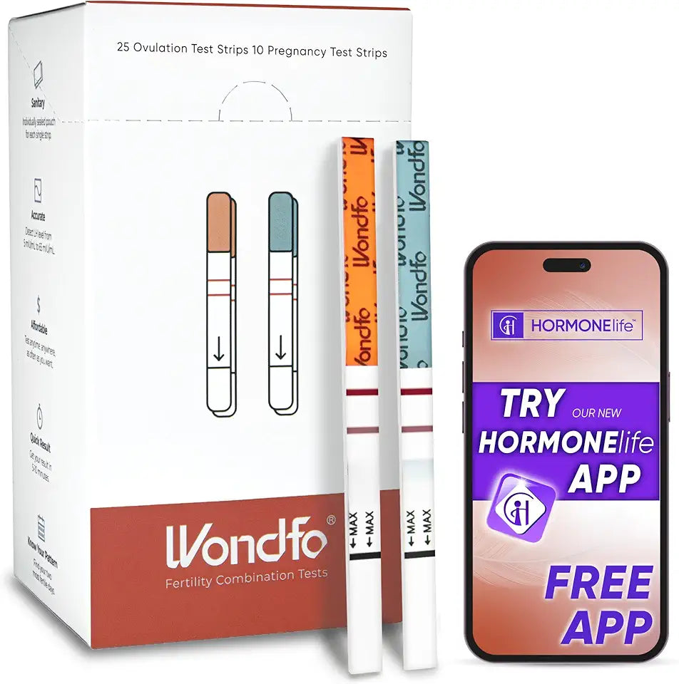Pregnancy Test Strips and Ovulation Test Strips Combo Pack G28674