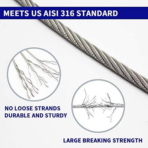 1/8' T316 Stainless Steel Cable Wire Rope K685302