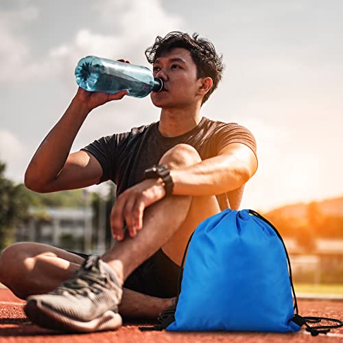150 Pack Colored Polyester Drawstring Backpacks 12x10 Inch K7844
