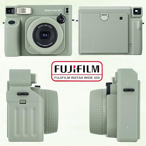Sage Green Instant Film Camera with 40 Sheets and Carrying Case A567