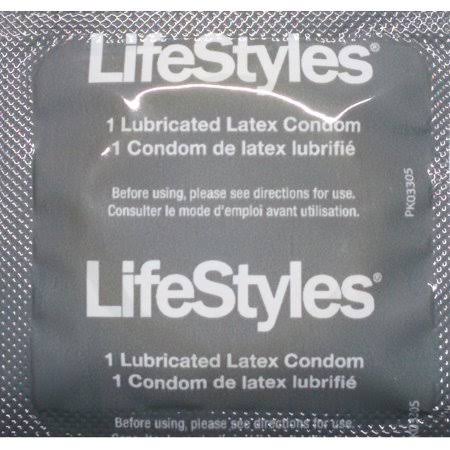 1000 per Case Lubricated Condom O26380