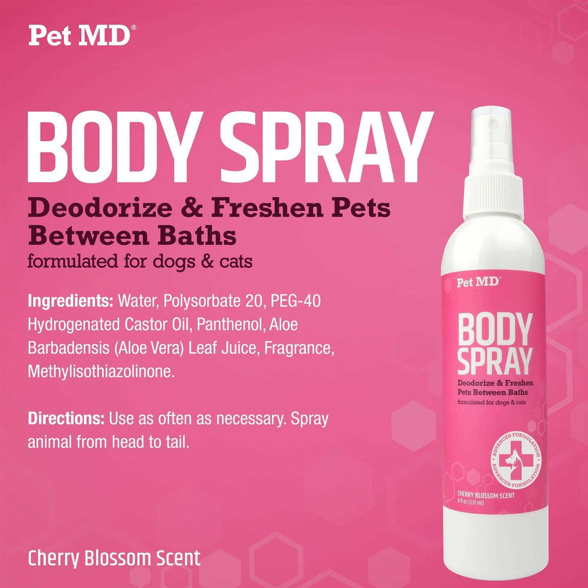 Deodorizing Cat & Dog Body Spray C3694