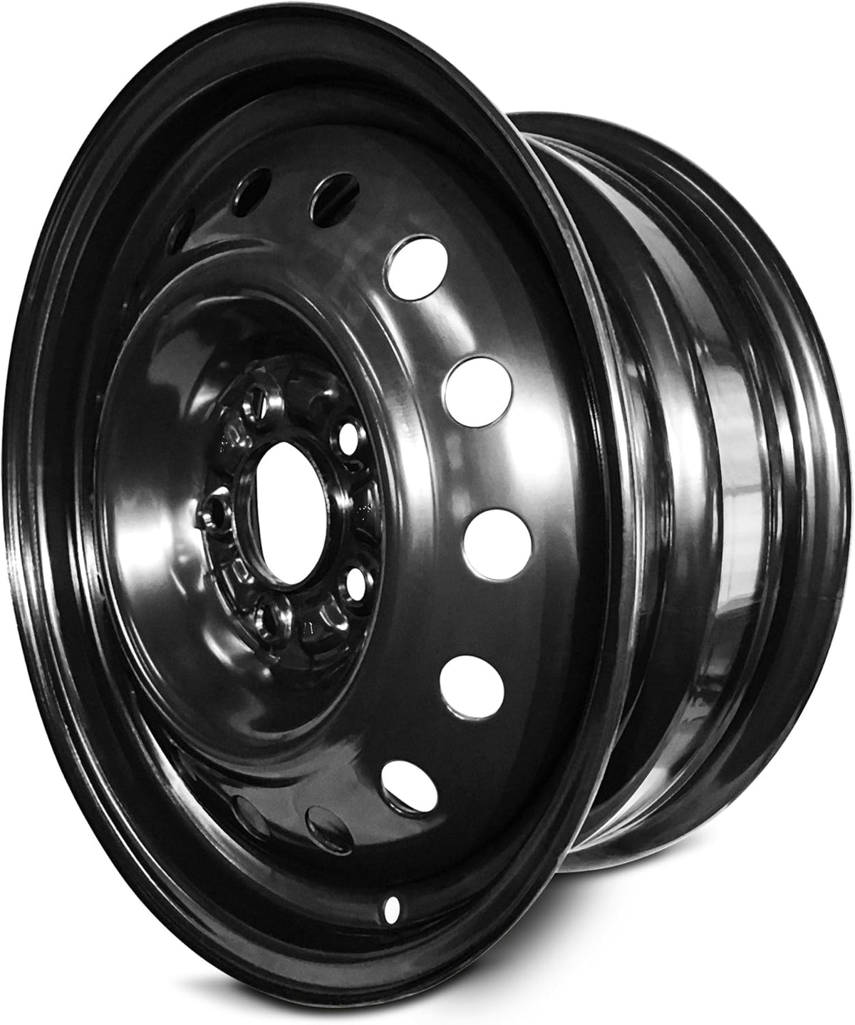 16 Inch 5 Lug Black Steel Wheel U199